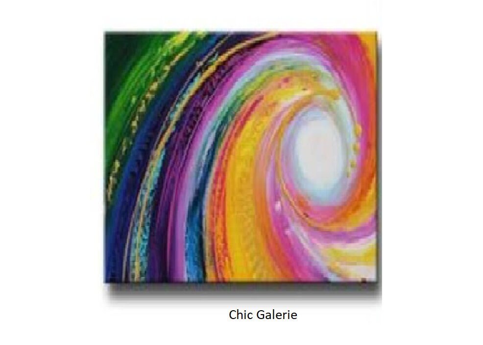 Tableau Abstrait Multicolore