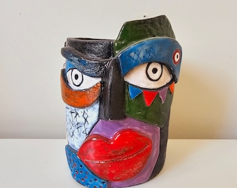 Handmade Turkish Ceramic Classic Iznik Design Honey Cube