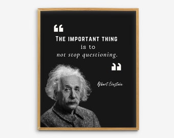 Einstein Zitat Wandkunst, Wissenschaft Klassenzimmer Dekor, Wissenschaftliche Kunst zum ausdrucken, Albert Einstein Klassenzimmer Bilder, Wissenschaftsklasse Wandkunst