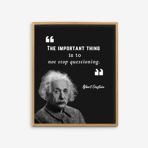 Einstein Quote Wall Art, Science Classroom Decor, Science Art Printable, Albert Einstein Classroom Pictures, Science Class Wall Art