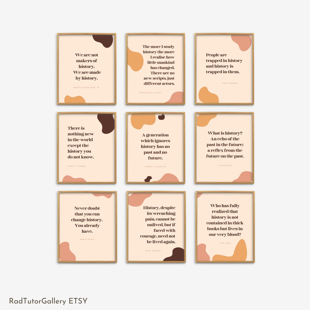 High School Middle School History Posters, History Teacher Gifts ...