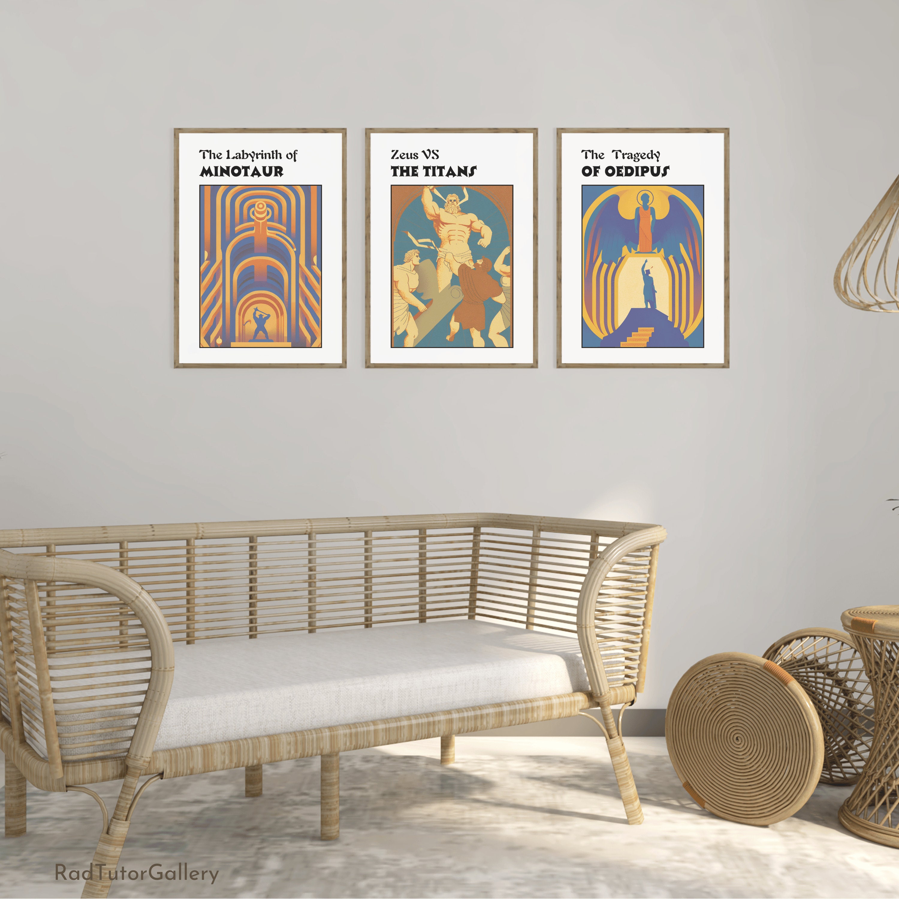 Popular Greek Myths and Legends, Greek Gods Poster, Greek Mythology ...