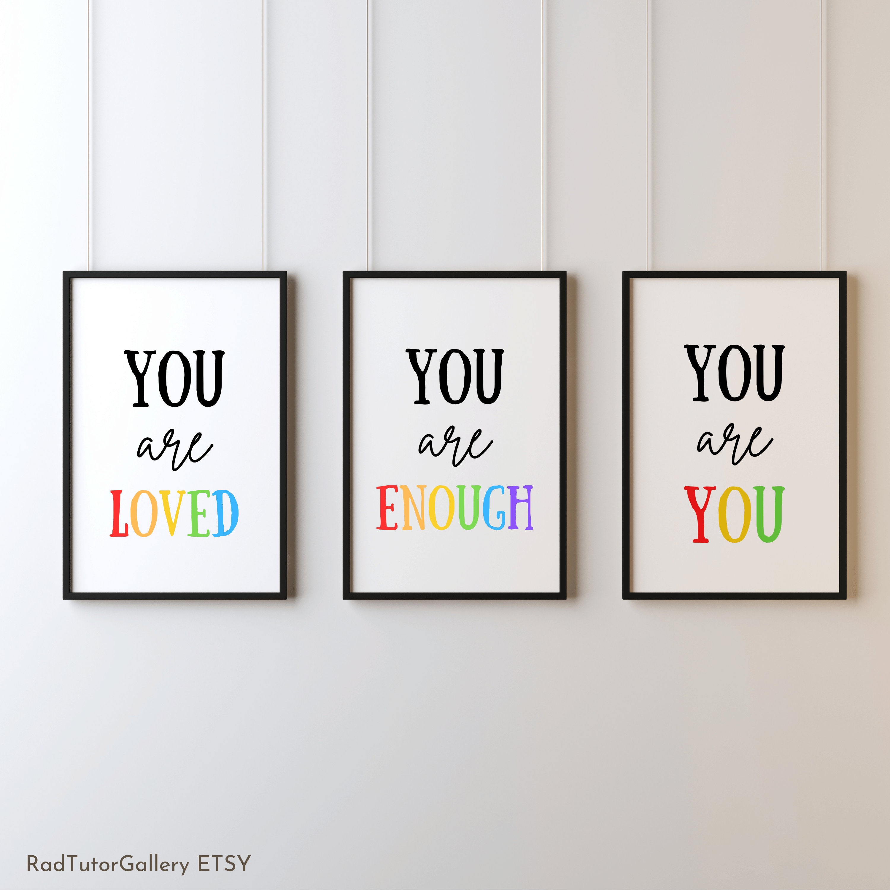 Positive Affirmations Classroom Poster Set of 10, Elementary Secondary ...