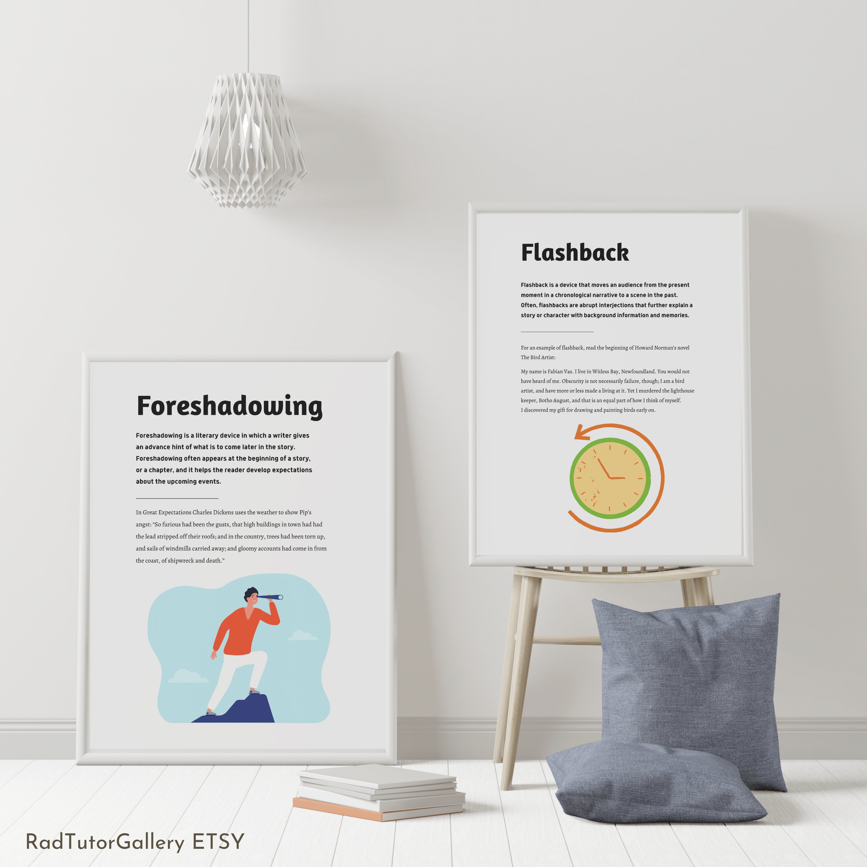 Literary Devices Posters Bundle Set of 10, Modern English Classroom ...