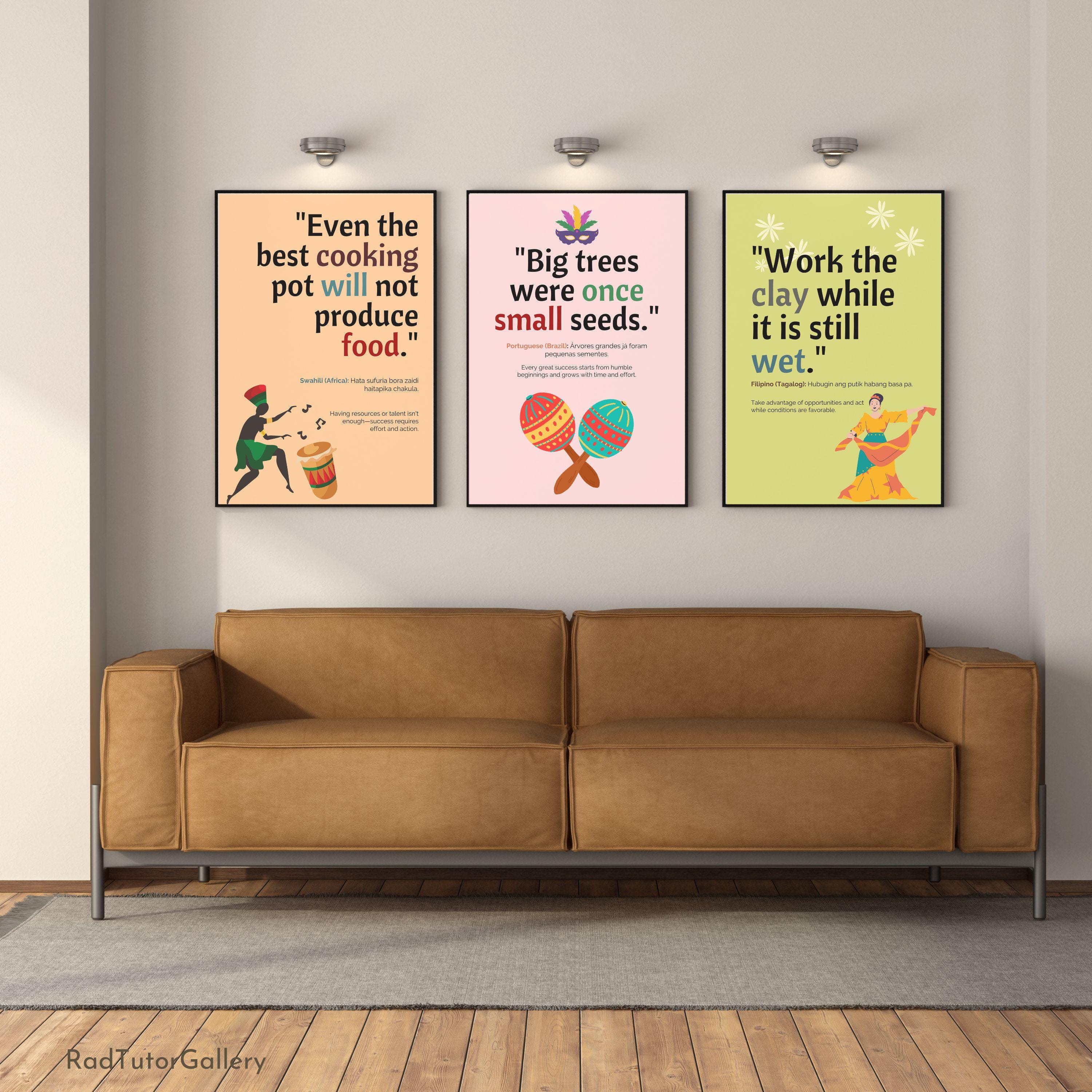 Proverbs Mindset Motivational Proverbs Around the World, Inspirational Posters ...