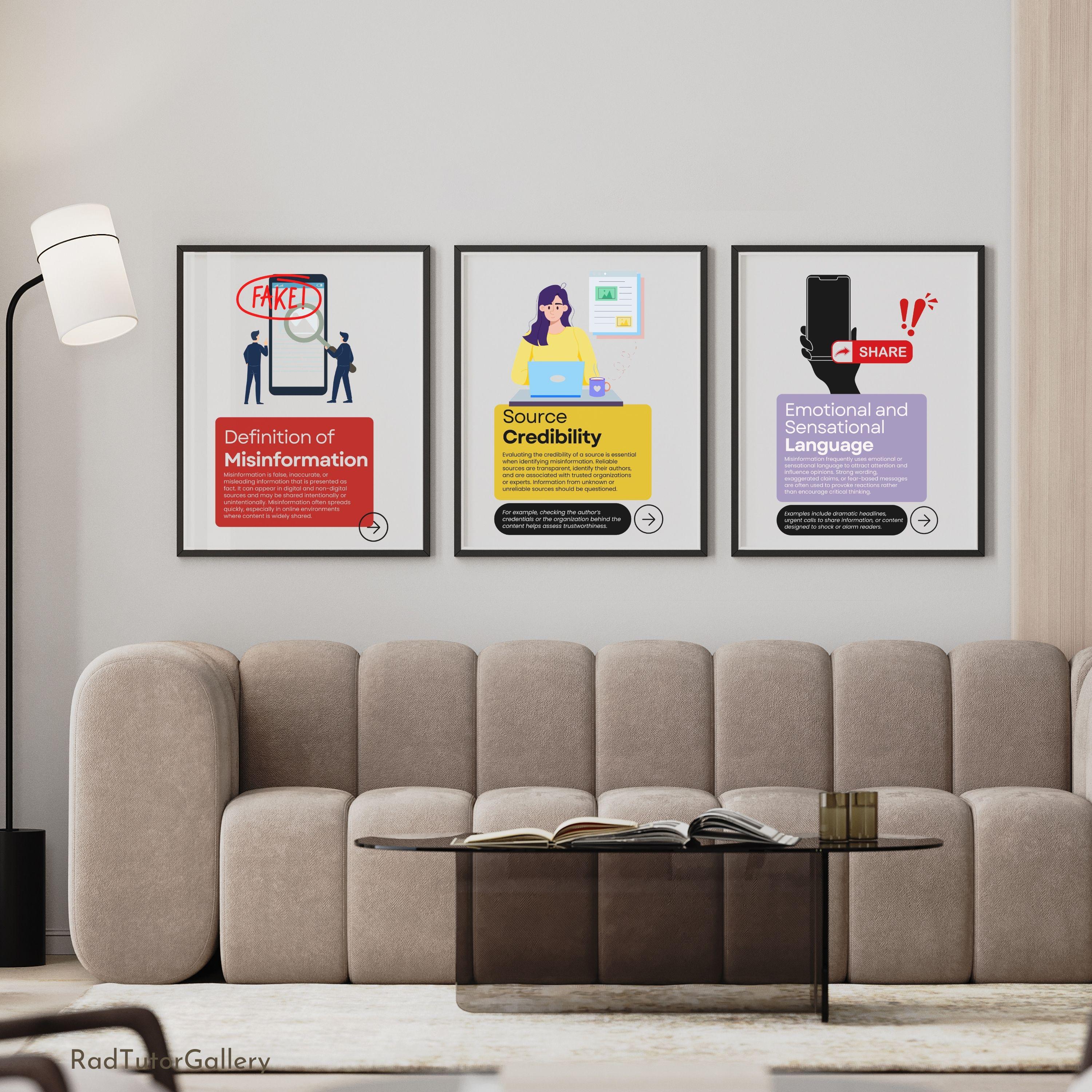 Identifying Misinformation Digital Literacy, Digital Citizenship Poster ...