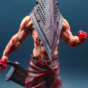 Pyramid Head Figure Silent Hill Horror Statue, Silent Hill collectible character figurine, Horror game collectible, Silent Hill memorabilia image 1