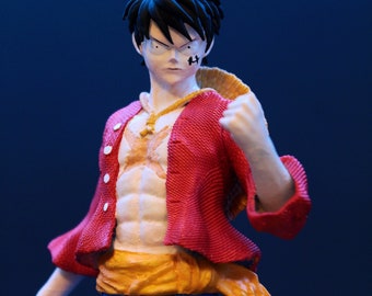 Luffy Figure, One Piece, 23 cm Monkey Luffy Statue, Luffy One Piece collectible, Anime Bust of the legendary Rabber, Manga Anime