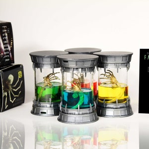Alien FaceHugger Capsule, Figure Collection Jar Glass Embryo Alien, Our Design, Exclusive Custom Model, Real Photos