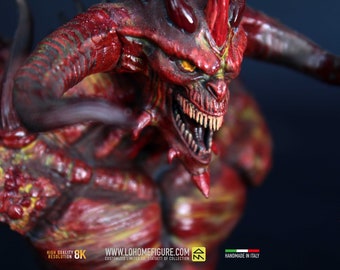 Diablo 4 Figure, collectible statue of Mephisto character of Diablo, Action Figure of Diablo Mephisto Figurine, 12k Made in Italy