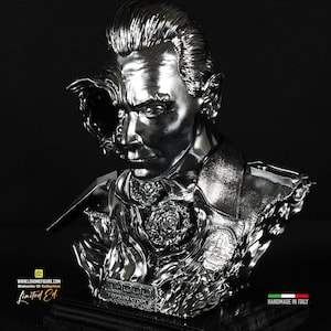 Terminator Bust T-1000 Statue, Liquid Metal Effect, Terminator Action figure, Our Design, Exclusive Custom Model, Real Photos
