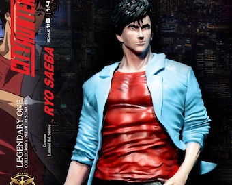 RYO Saeba Statua da Collezione - City Hunter Figure - シティーハンター statua - Real Anime Color - Extreme Detail - scala 1/6 - 1/4 -foto reali