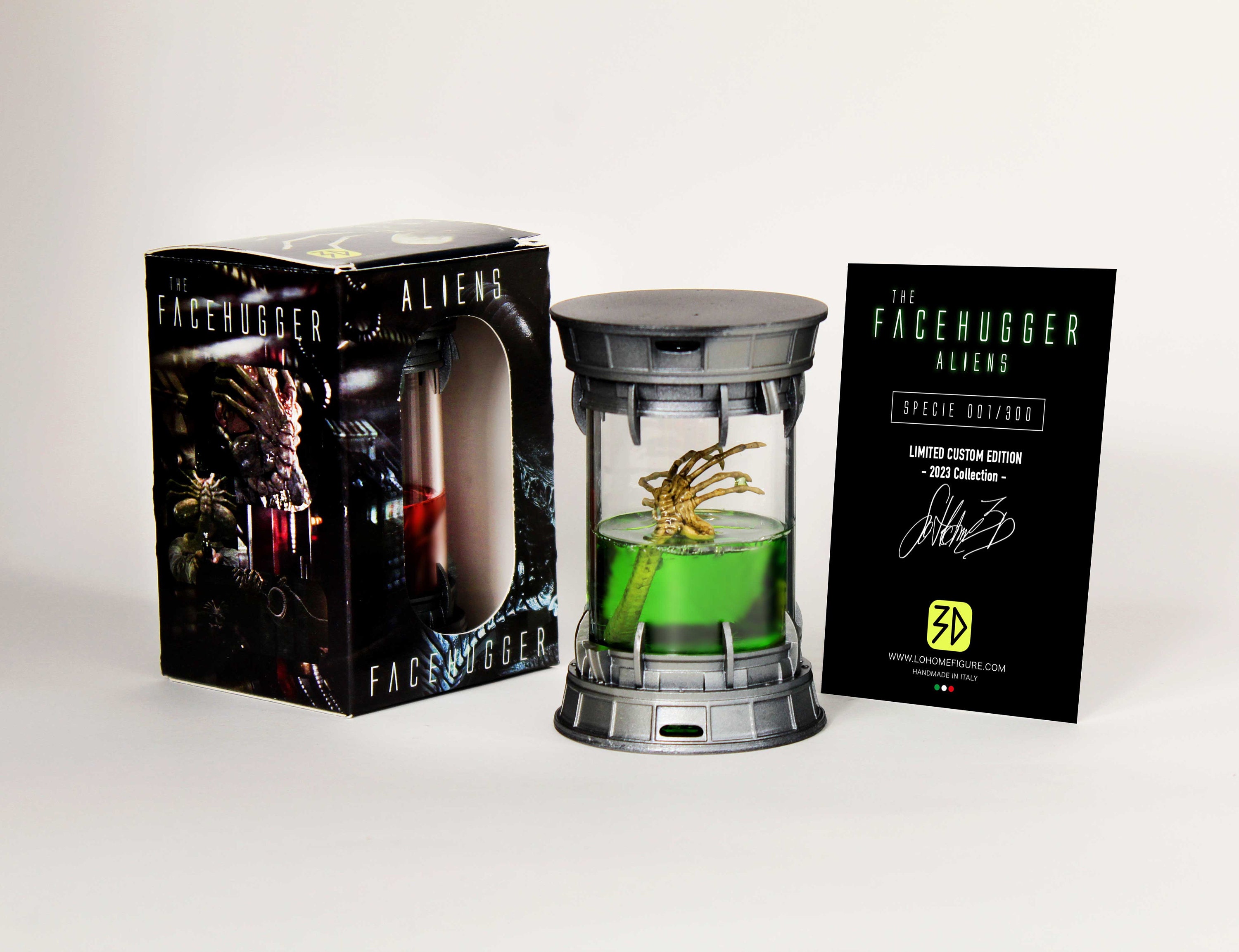 Alien Facehugger Capsula, Figure Collection Jar Glass Embryo Alien ...