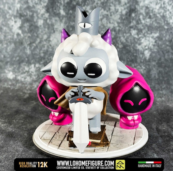 Cult of the Lamb Diorama, Lambert Collectible Statue Retro Gaming