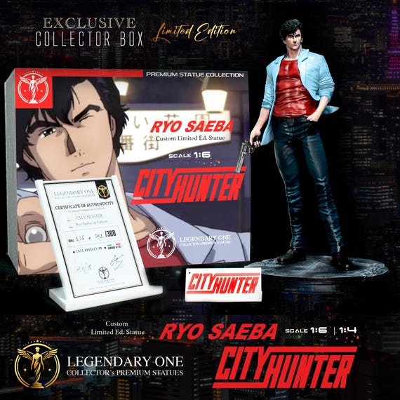 RYO Saeba Statua Da Collezione - City Hunter Figure - シティー