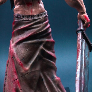 Pyramid Head Figure Silent Hill Horror Statue, Silent Hill collectible character figurine, Horror game collectible, Silent Hill memorabilia image 8