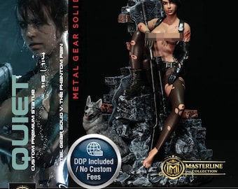 Quiet Metal Gear Solid V Statue, 1/6 and 1/4 Scale Hand Painted Collector Figure