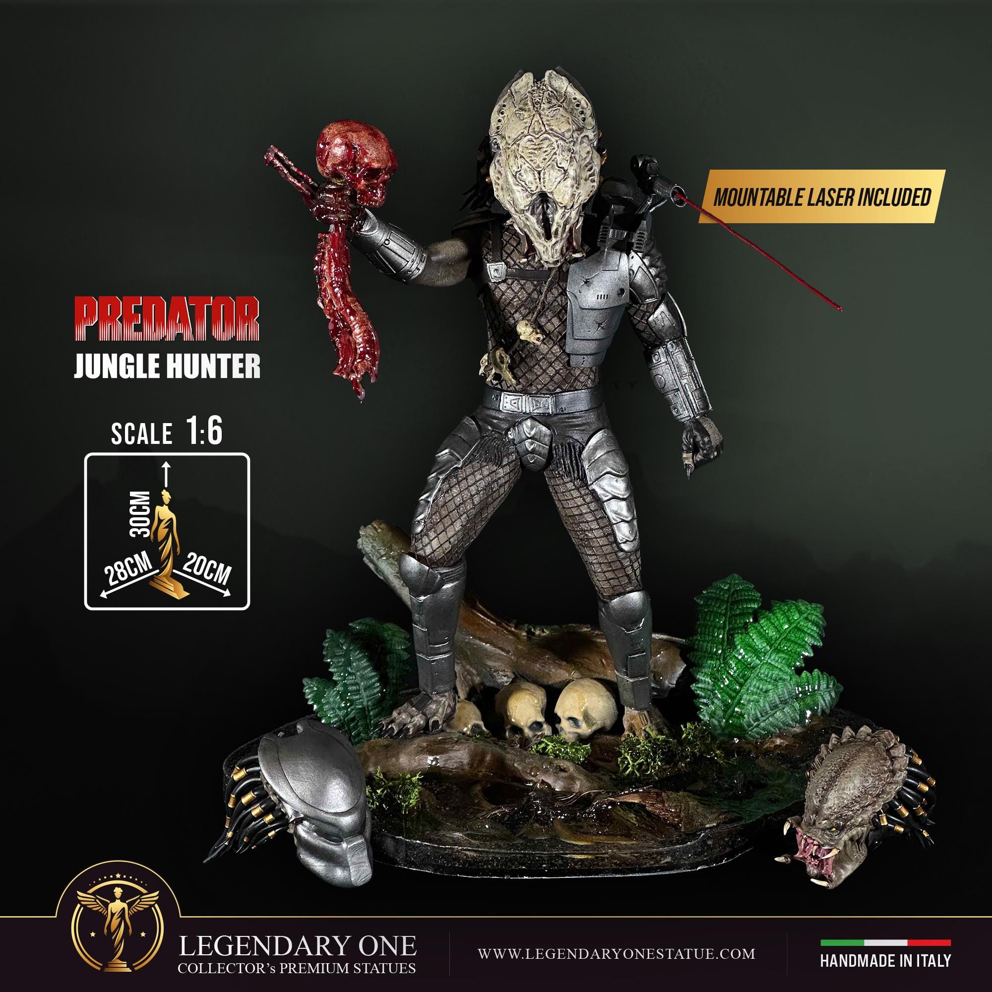 Predator Jungle Hunter Action Figure, Predator Figure, Statua