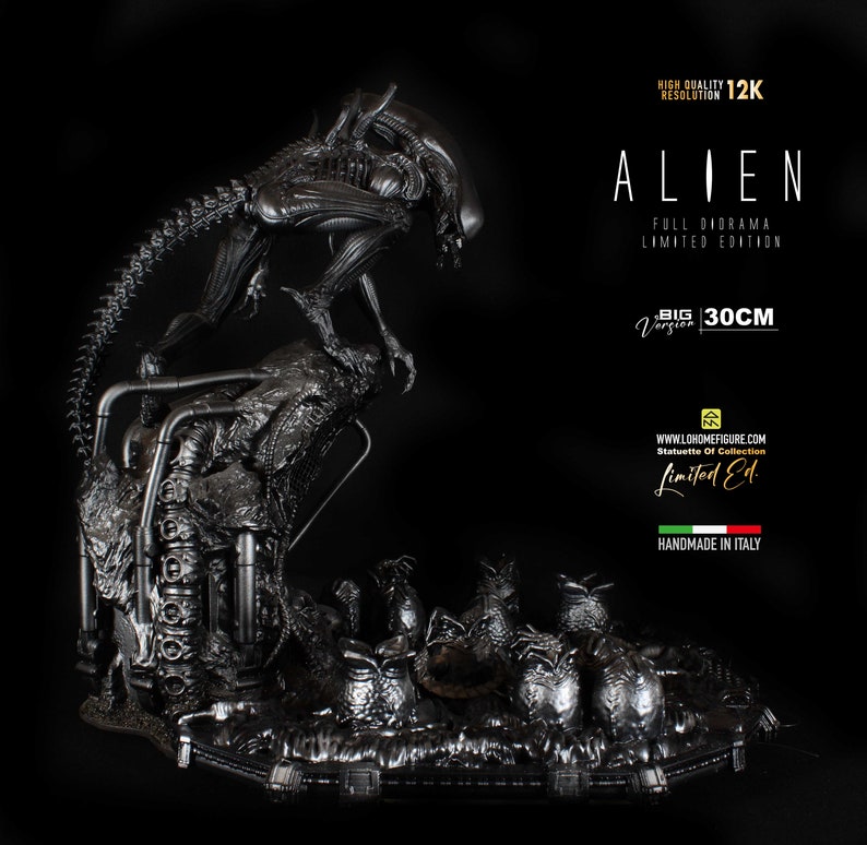 Alien Statue, Xenomorph Figure Limited Edition With LED and Base, Alien ...