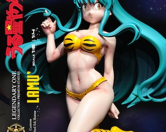 LAMU' Statua da Collezione - Urusei Yatsura Figure - うる星やつら statua - Real Anime Color - Extreme Detail - scala 1/6 - 1/4 -foto reali