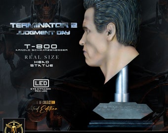 Terminator Statue Head T-800 real LIFE SIZE! Scala 1:1 di Arnold