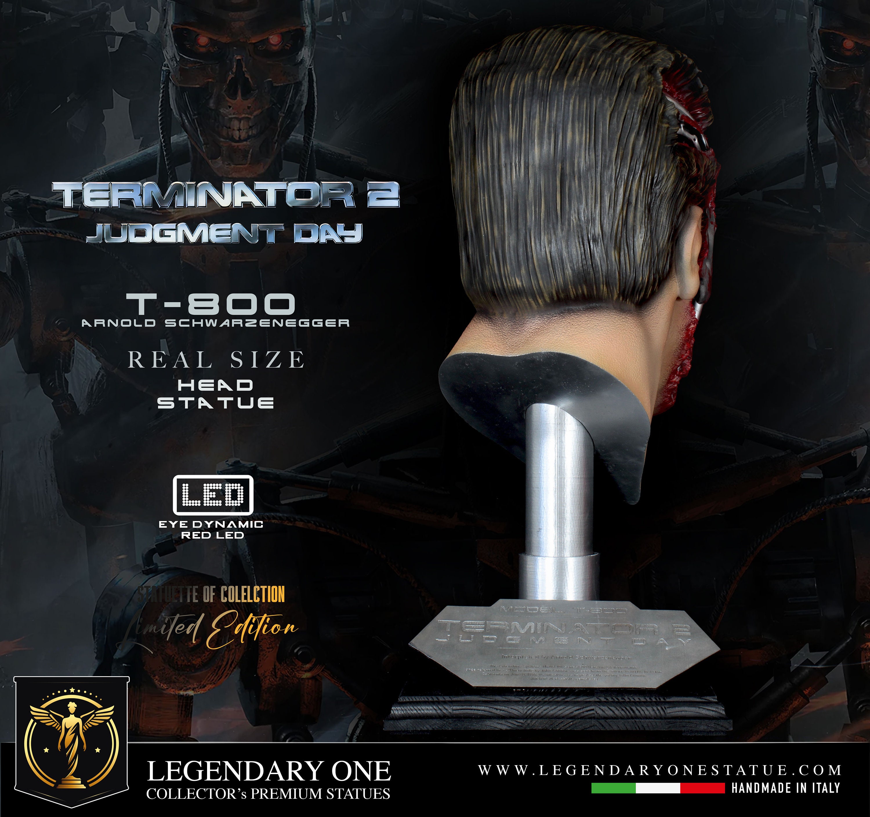 ターミネーター スタチュー ヘッド T-800 実物大! 1:1 スケール ターミネーター スタチュー ヘッド T-800 実物大! 1:1 スケール