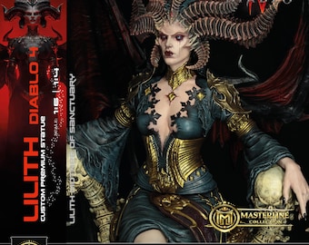 Estatua coleccionable de Lilith, figura de Diablo 4, color real del juego, diseño propio, modelo personalizado exclusivo, fotos reales