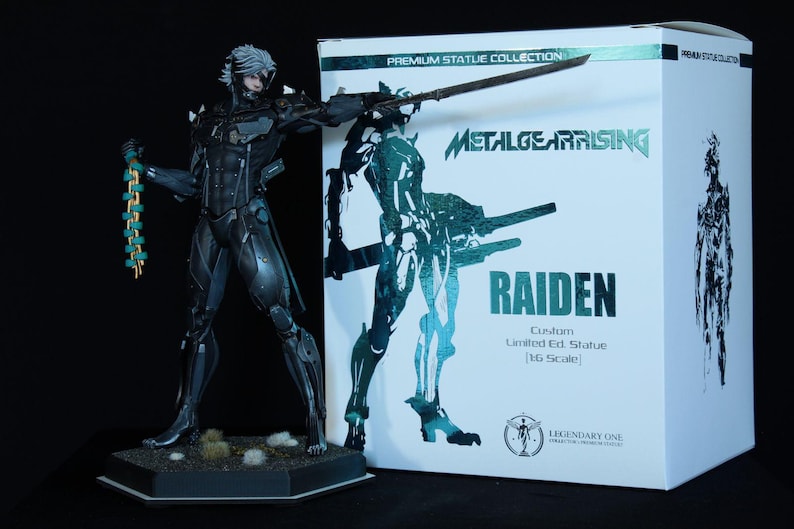 Metal Gear Rising Figure, Raiden Cyborg Ninja Statua Da Collezione ...