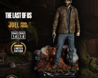 Estatua coleccionable exclusiva de Joel Miller - Figura de The Last of Us, diseño propio, modelo personalizado exclusivo, fotos reales