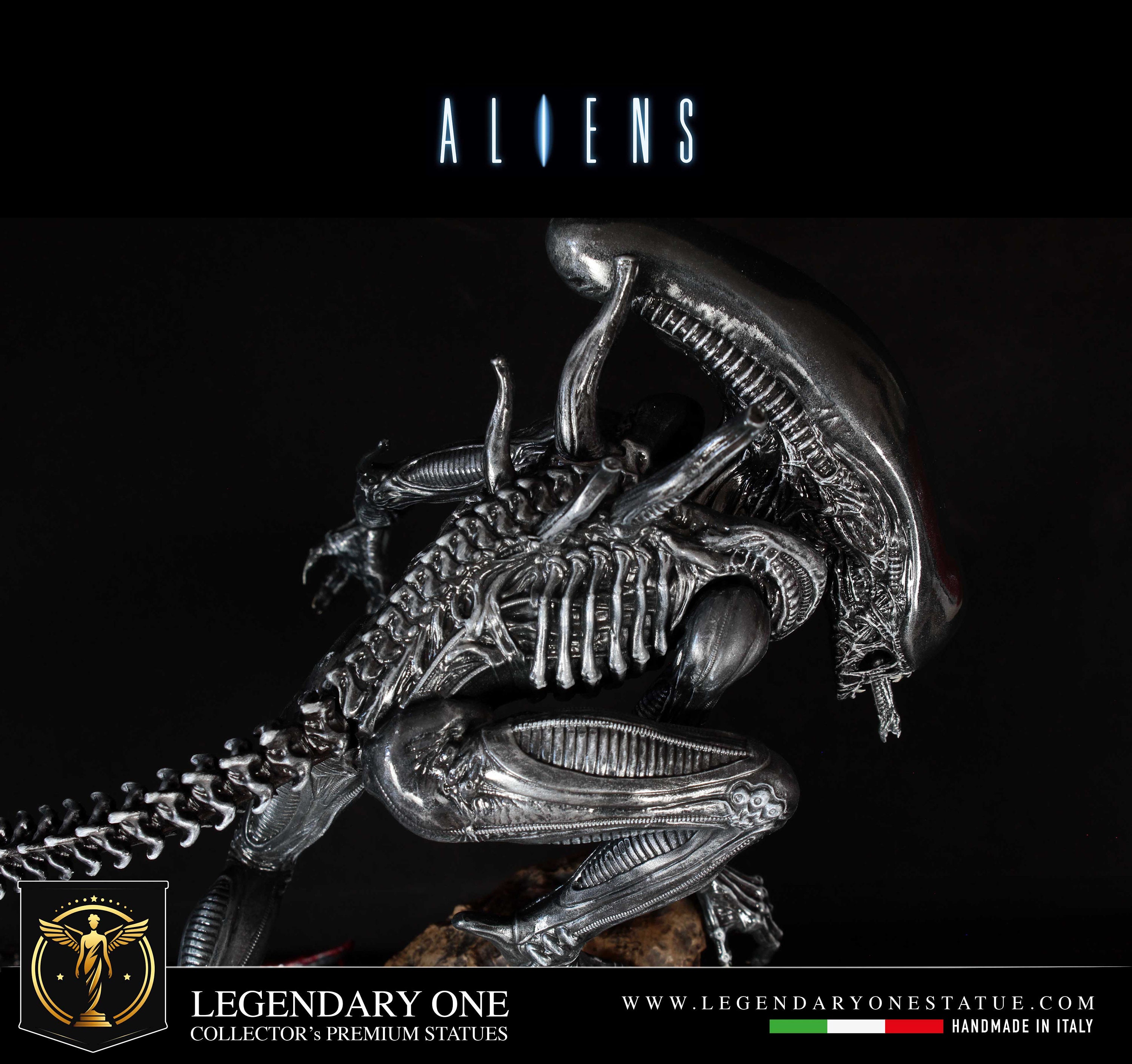 Alien Xenomorph LED Diorama Statue, 1/4 Scale Hand Painted