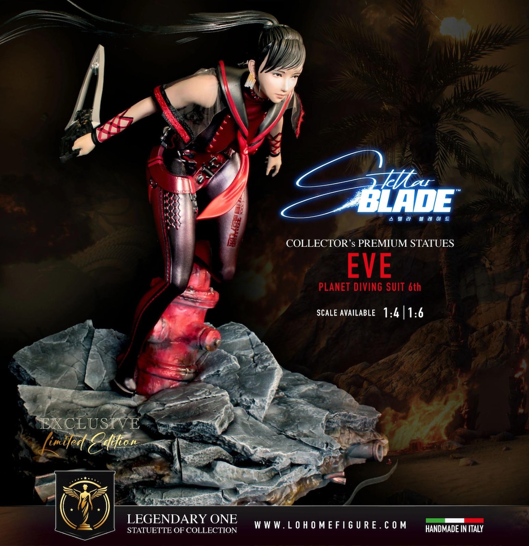 Stellar Blade Figure, Eve Collectible Statue, Eve Planet Diving