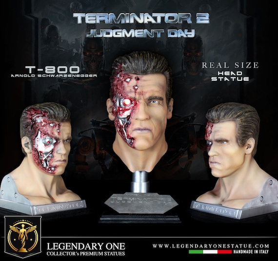 Terminator Statue Head T-800 real LIFE SIZE! Scala 1:1 di Arnold