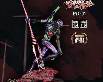 Estatua coleccionable EVA-01 Edición Berserk, figura de Evangelion, escala 1:4, diseño propio, modelo personalizado exclusivo, fotos reales.