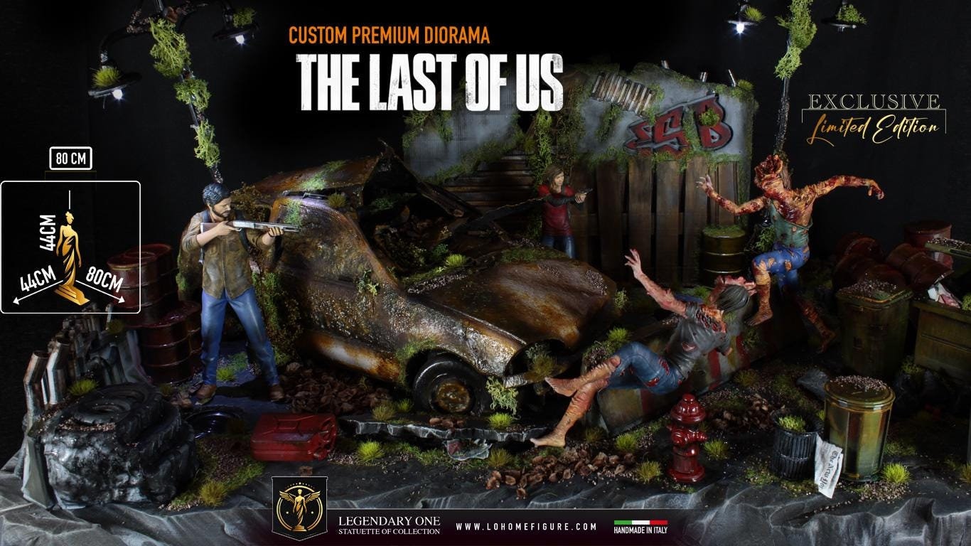 The Last of Us Collectible Diorama, Ellie Williams Statue and Joel