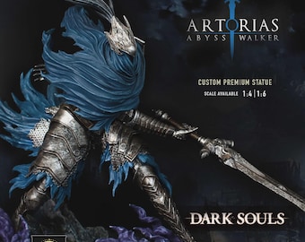 Figura de Artorias, estatua de Dark Souls, estatua de Artorias el Caminante del Abismo, nuestro diseño, modelo personalizado exclusivo, fotos reales