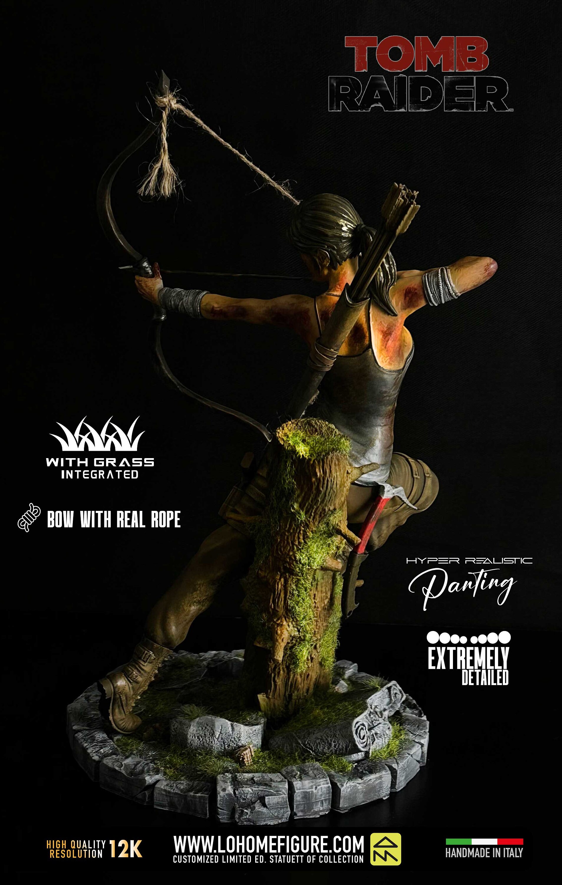 トゥームレイダー　statue  ララクロフト　スクウェア ララ・クロフトのフィギュア、トゥームレイダーのコレクターズ