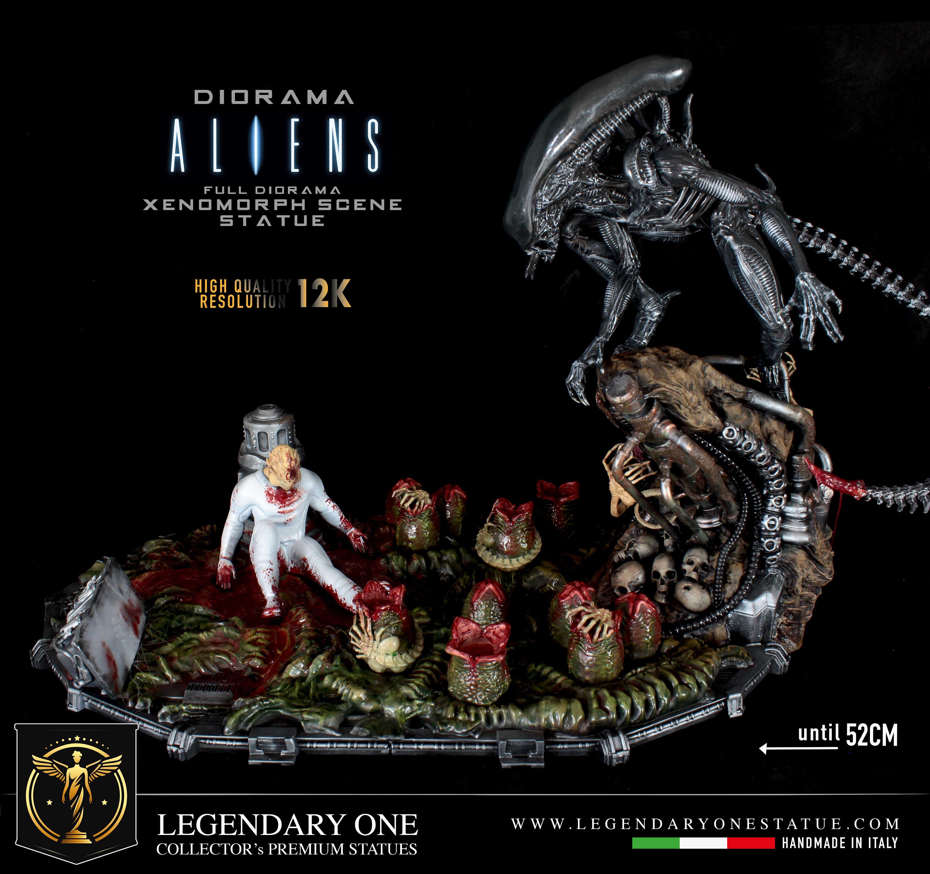 エイリアンジオラマ、ダイナミックLED付きゼノモーフフィギュアLTD