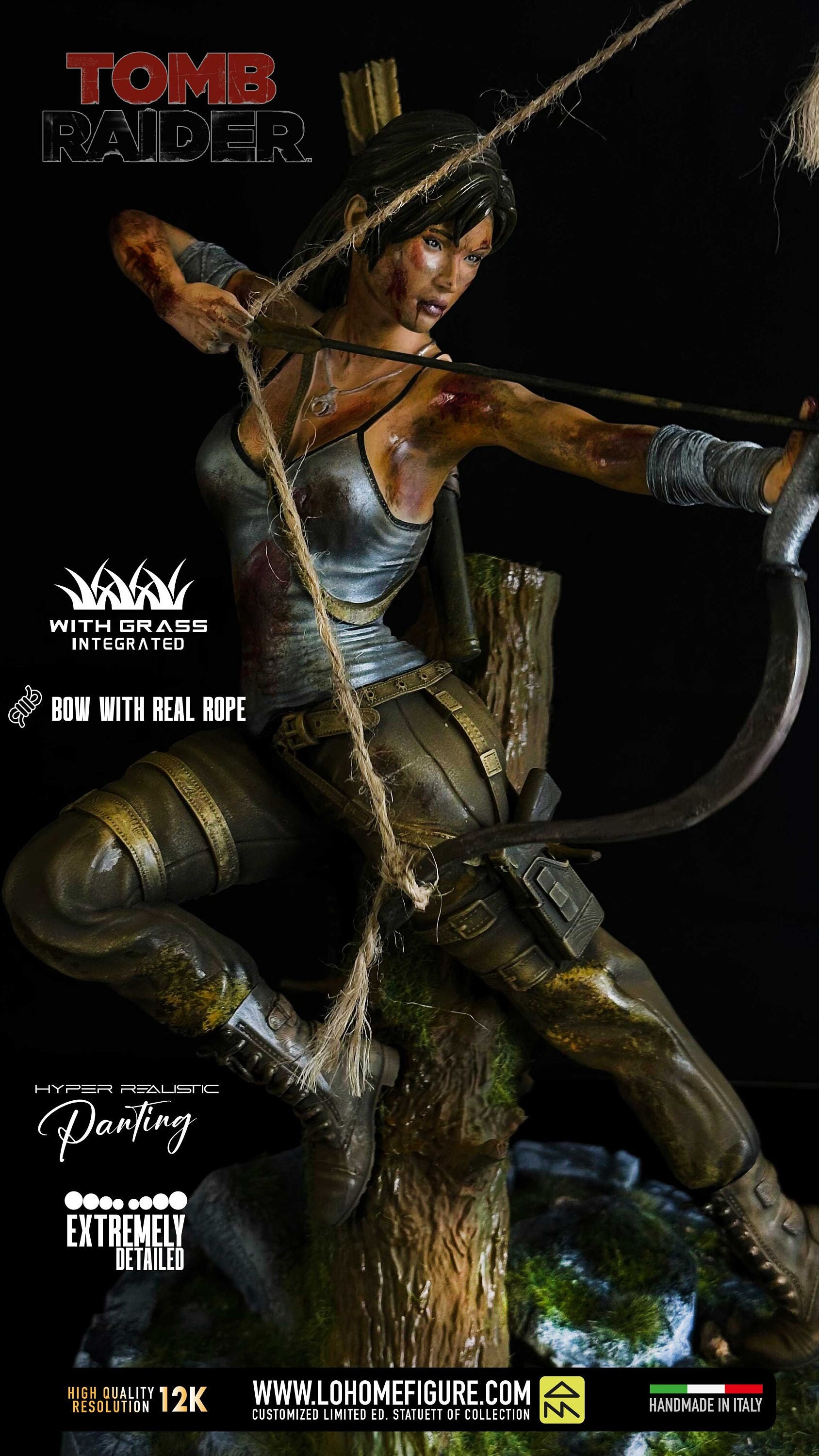 Lara Croft Figure, Tomb Raider Collectible Statue, Real