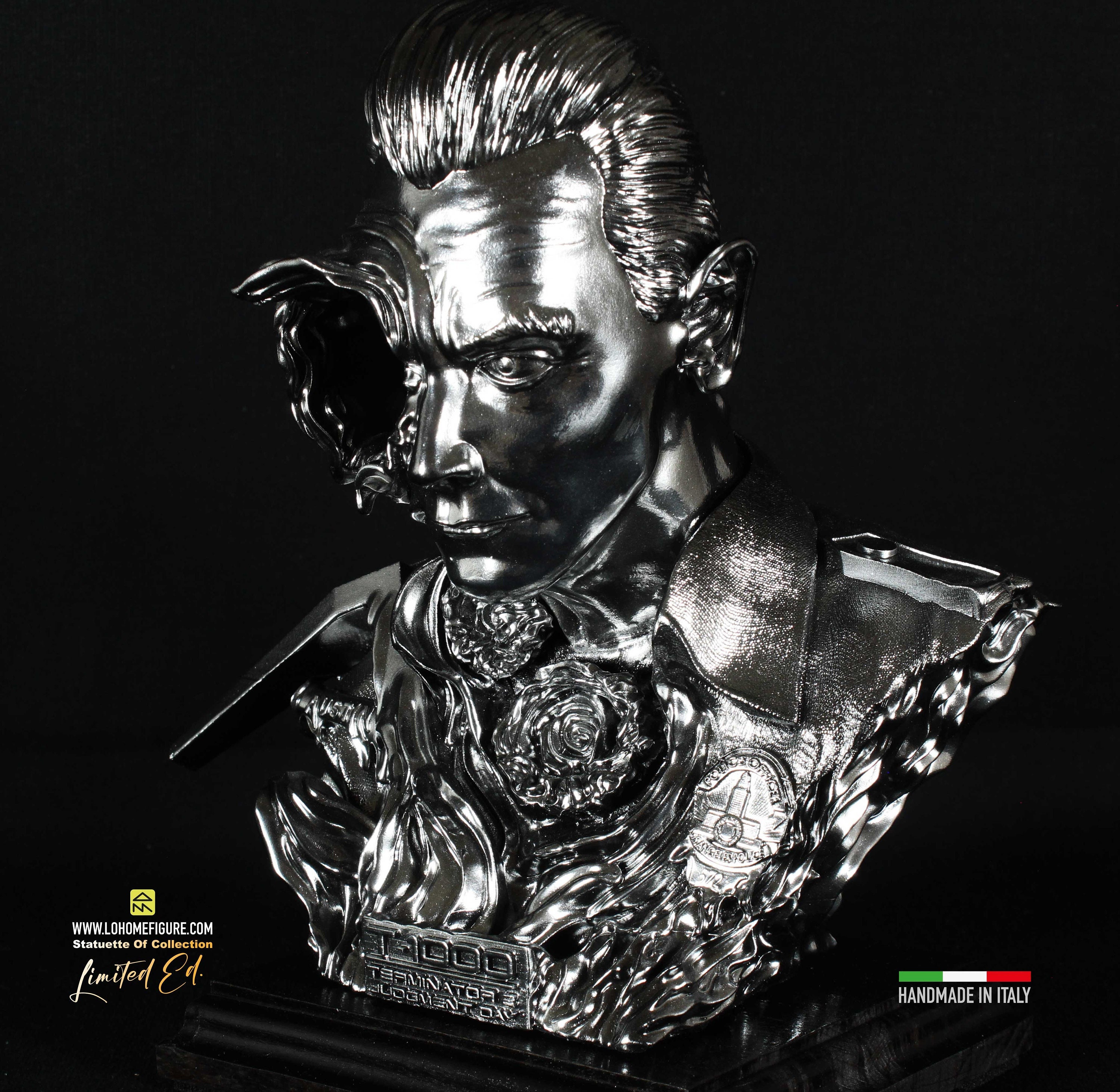 ターミネーター バスト T-1000 スタチュー、液体金属エフェクト