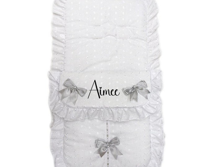 Doona Car Seat Stroller, Doona Winter Kit in Foggy Grey, Fur Trim Hood, Car Seat Footmuff Apron