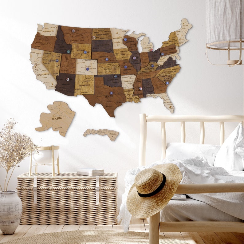Map of the Usa Custom Travel Map - Il Bnyx 