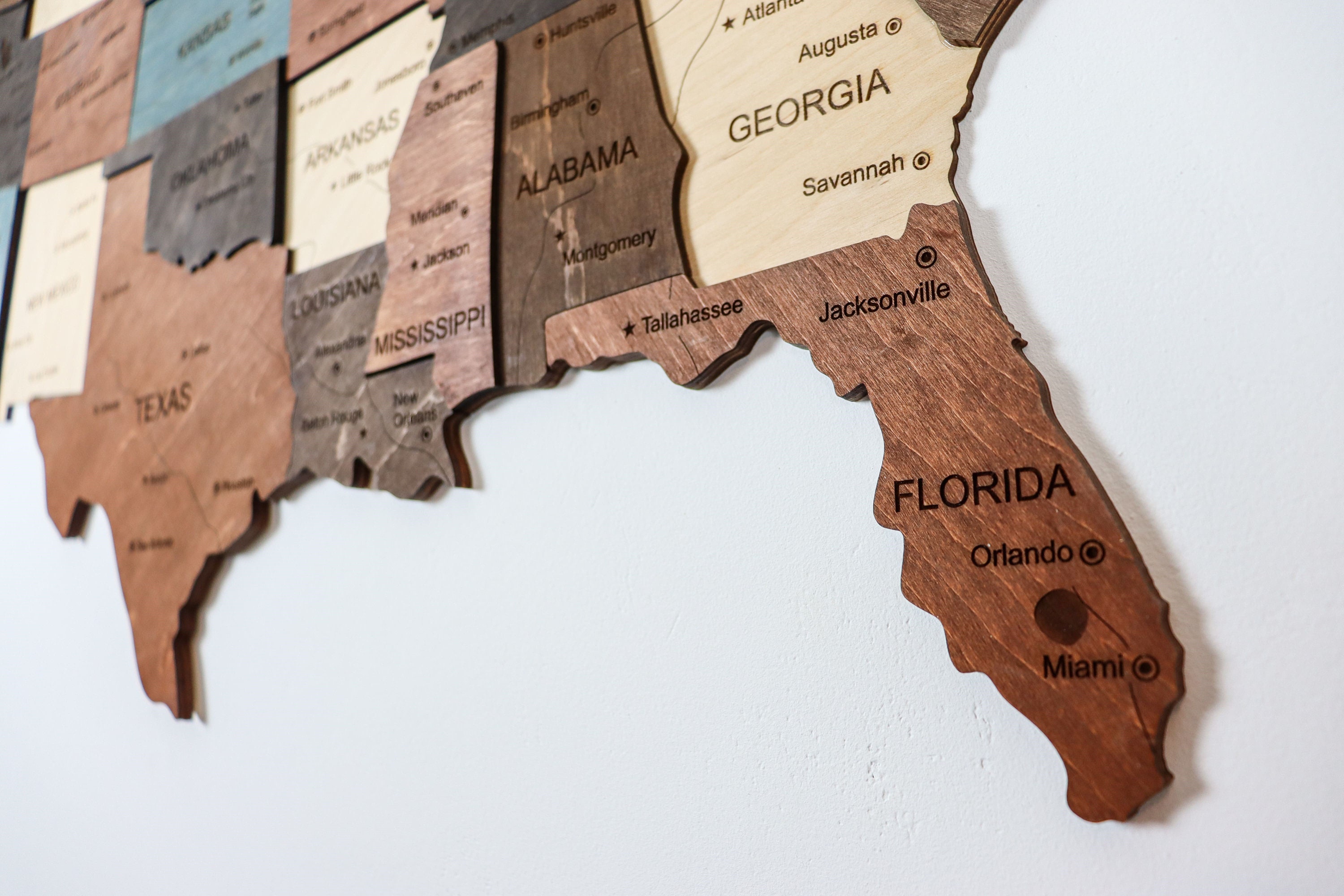 Wooden USA Push Pin Map Wood United - Il Fullxfull.5411968717 Gw4o 