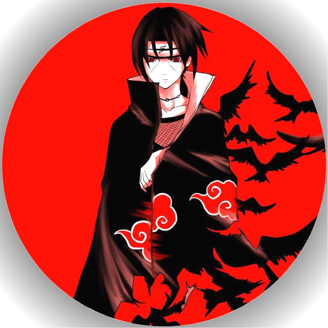 Naruto Itachi cake topper imagen de pastel hecha de fondant / Etsy México