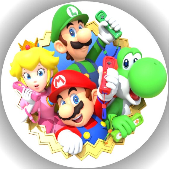Fondant Tortenaufleger Tortenbild Super Mario N1 