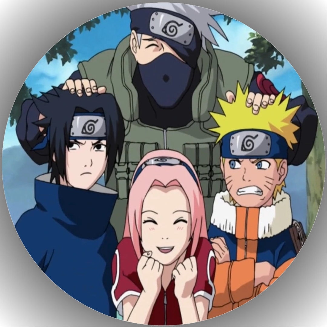 Dessin Naruto Sasuke Sakura Kakashi Fondant / Papier comestible Naruto Sasuke Sakura Kakashi Team - Etsy Canada