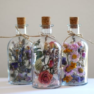 Dried flower bottles