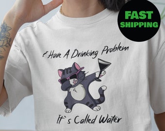 Camisa de gato divertida / Linda camiseta de gato negro / Regalo para amantes de gatos / Regalos de gato negro / Camisa de amante de los animales / Camisa de mamá gato / camisa de creación de Adam