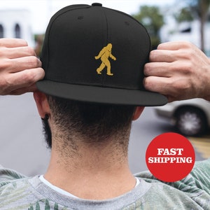 Bigfoot Sasquatch Embroidered Snapback Hat