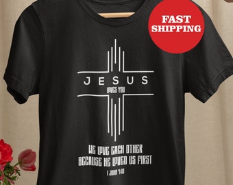 Jesus Love You Shirt / Jesus Loves You And I'm Trying Shirt / Love Like Jesus Sweatshirt / Faith Gift / Christian T-Shirt Unisex / Jesus Tee