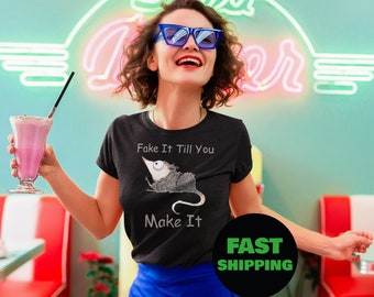 Live Weird Fake Your Death Shirt Opossum Shirt Possum T Shirt Opossum Geschenke Lustige Tier Liebhaber Shirt Süße Opossum Tees Lustige Grafik Shirt